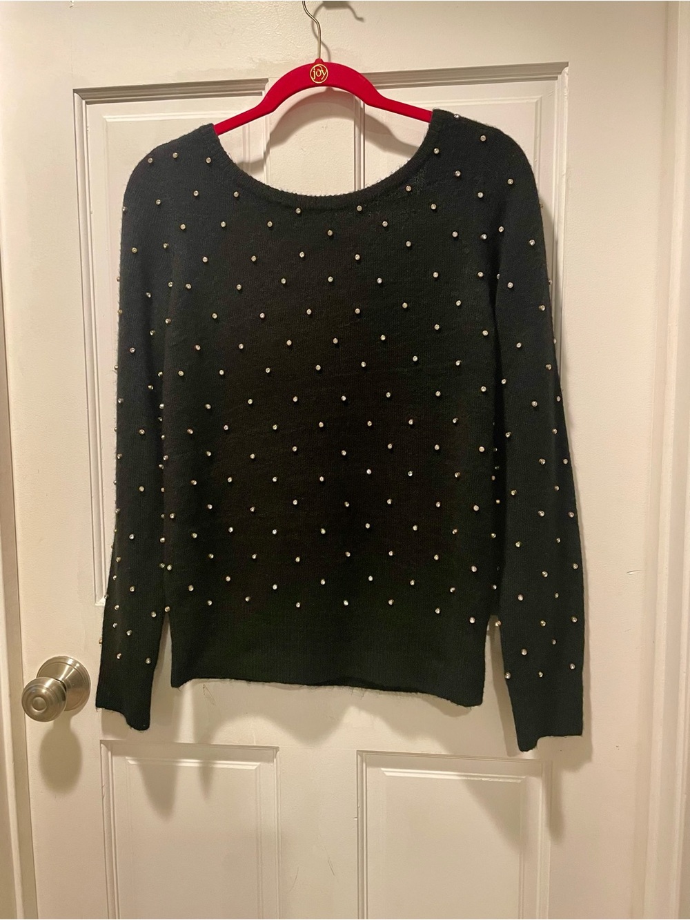 Black gold beaded Women's Sweater lily Pulitzer